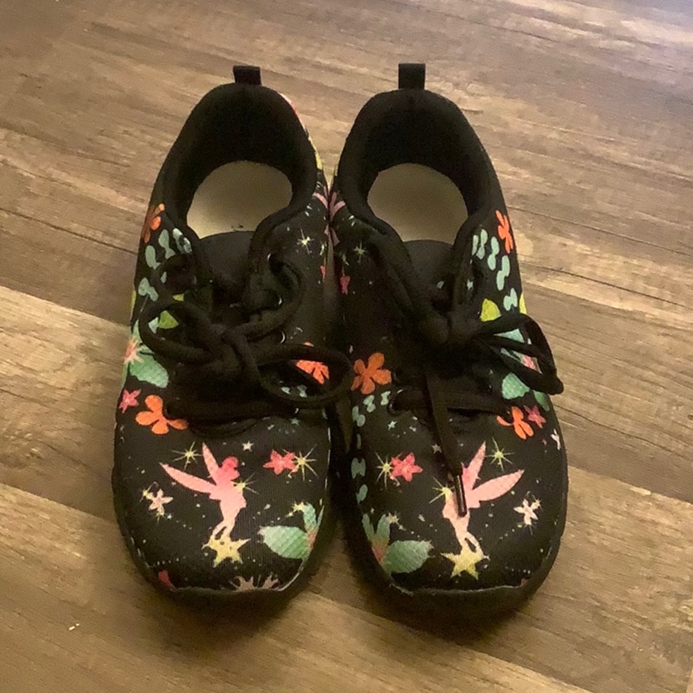 Tinkerbell inspired soft lace up sneakers women’s size seven